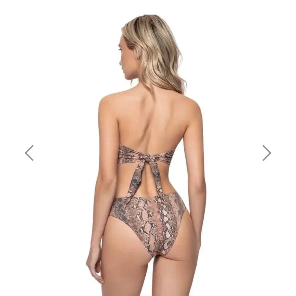 PQ KAA Reversible High Cut Teeny Bikini Bottom Small SM S NWT